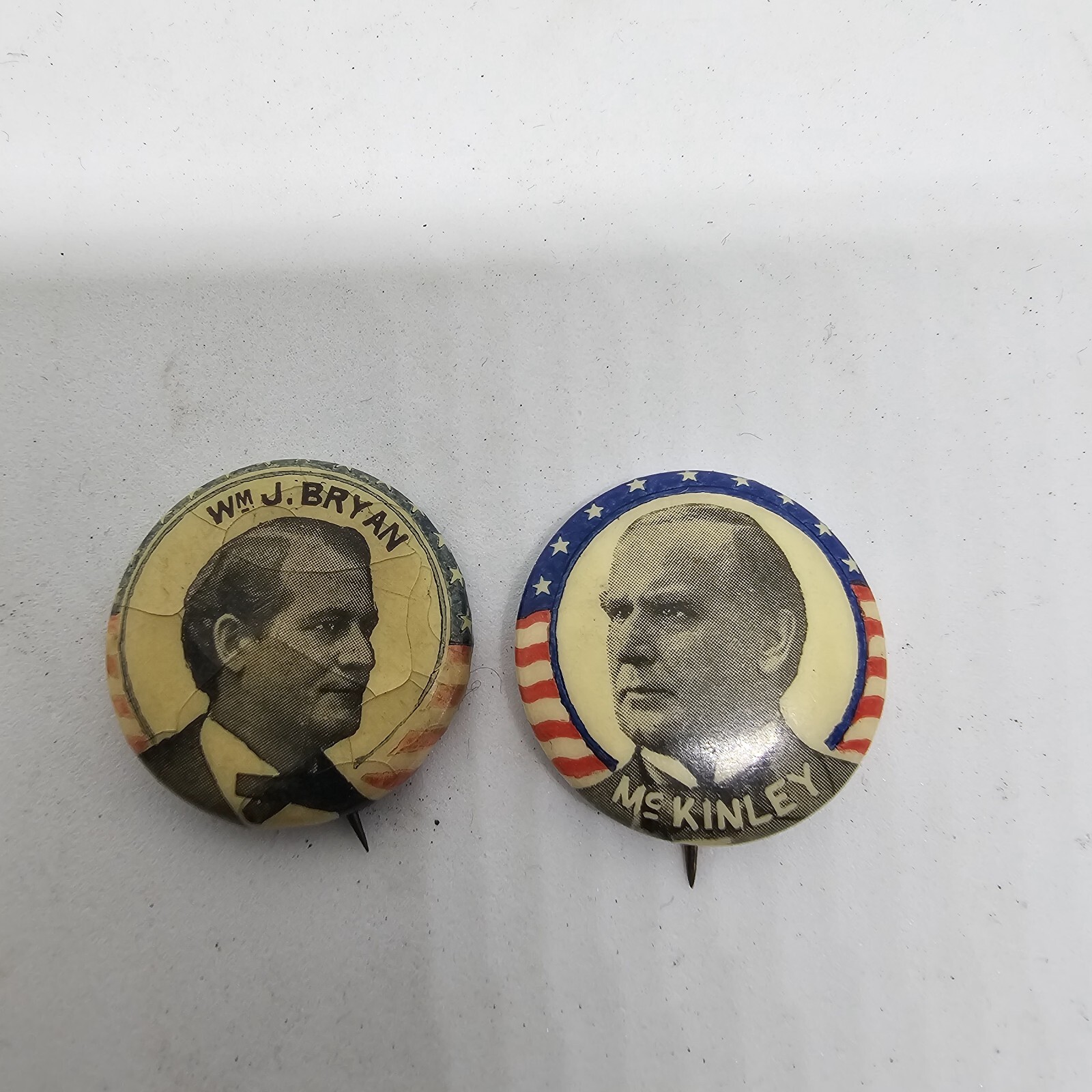 Mckinley Bryan Pinbacks 1898