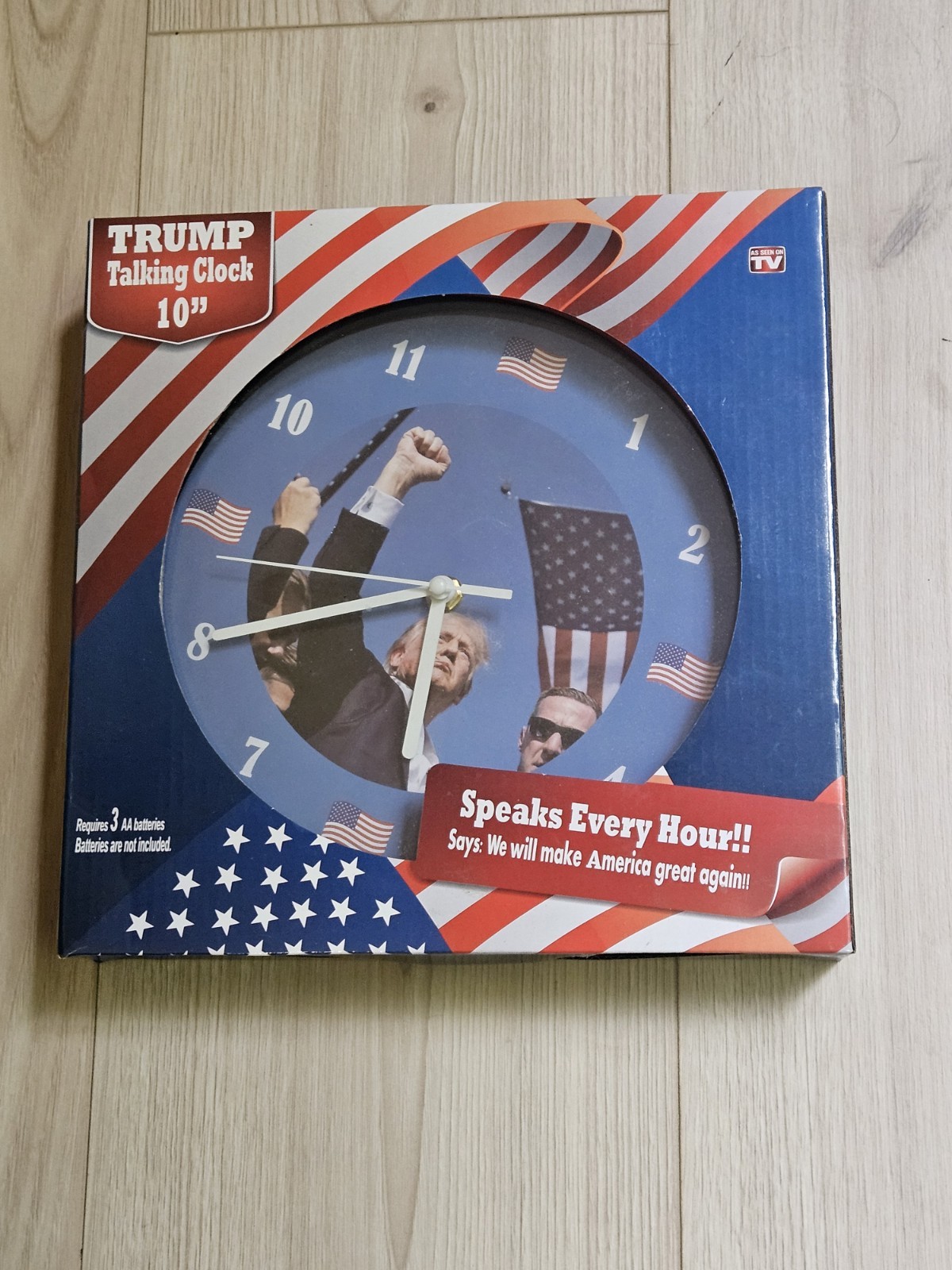 Trump Talking Clock 10″