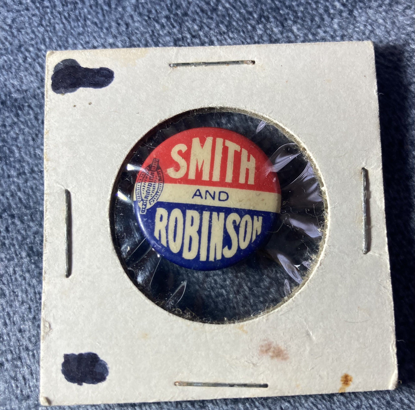1928 Alfred E Smith Joseph Robinson President campaign Pin pinback Button joe