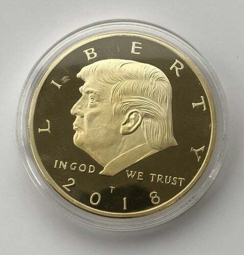 Trump Gold And Silver Plated Coin, Donald Trump Coin, Presidential Coins