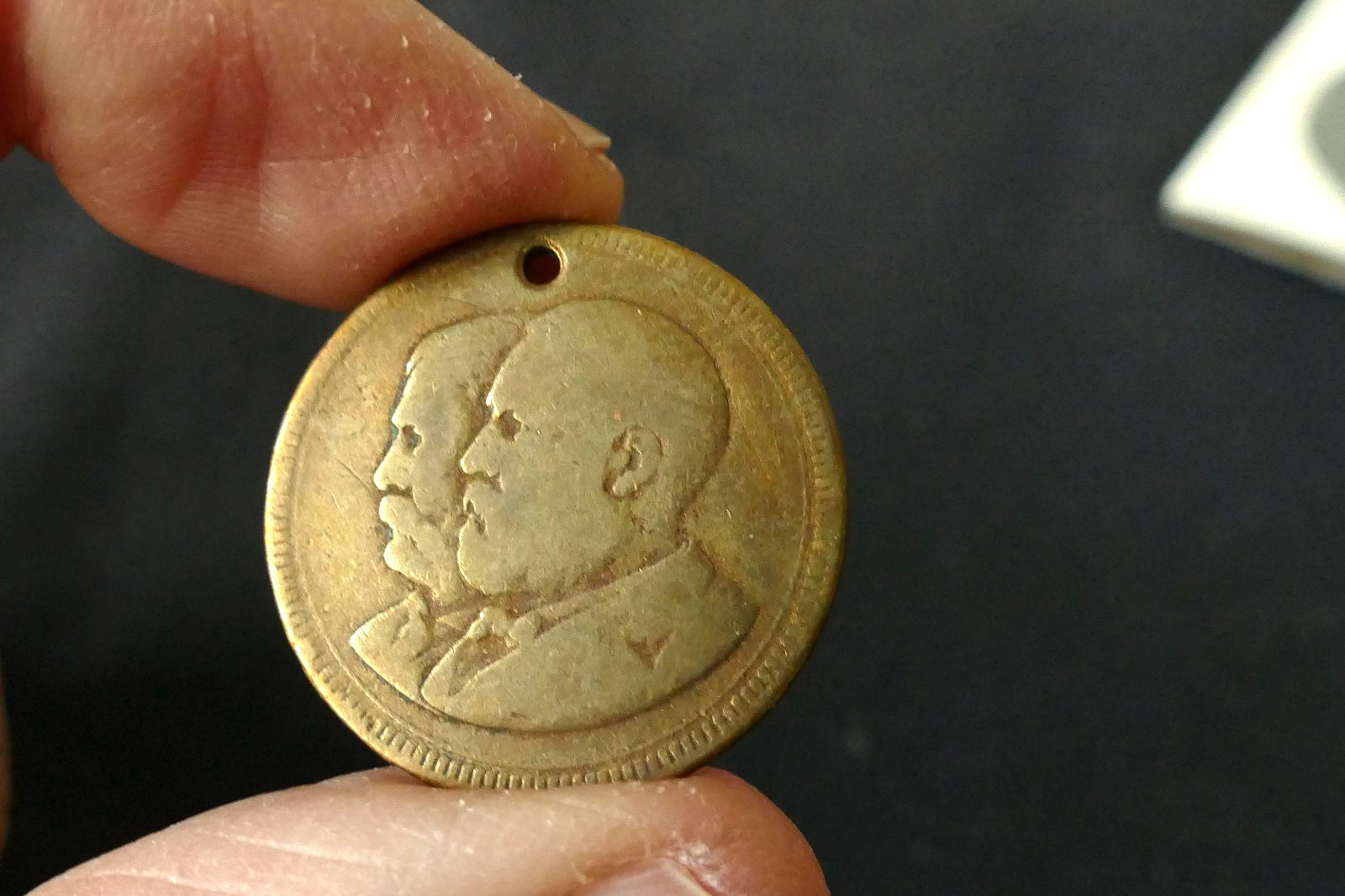 1880 James Garfield Chester A. Arthur Presidential Campaign Brass Coin Token 1″