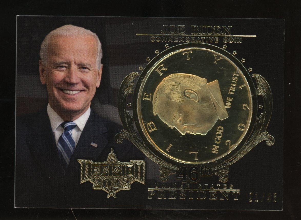 2022 Decision Gold Foil President Joe Biden Commemorative Coin 21/46