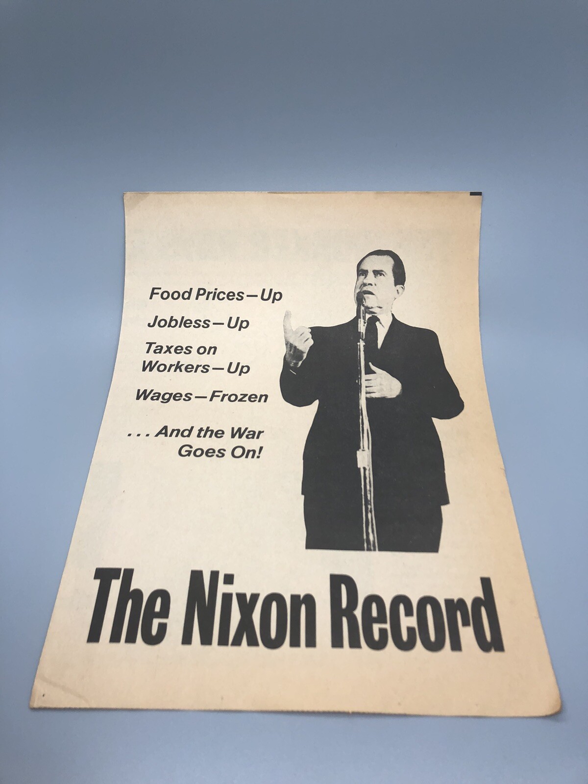 The Nixon Record Anti Richard Nixon Pro George McGovern Pamphlet Presidential!