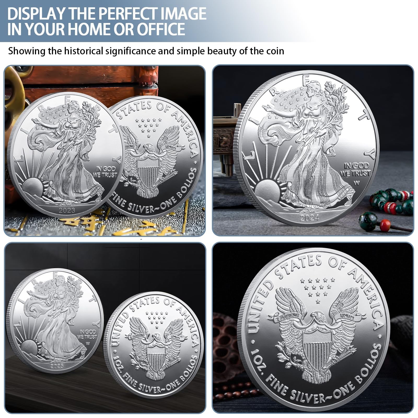 Statue of Liberty Peace Commemorative Coin with Exquisite Relief Design Ideal…