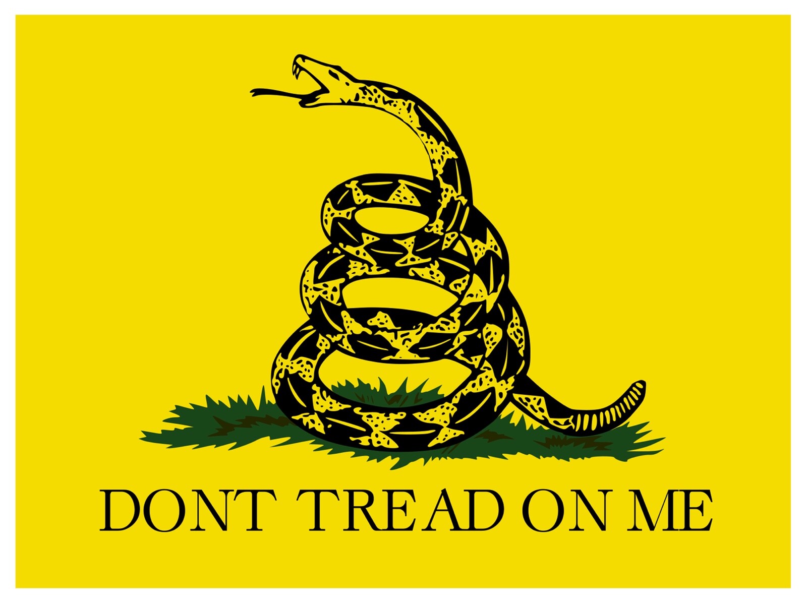 DON’T TREAD ON ME yard sign with stake 18″x24″