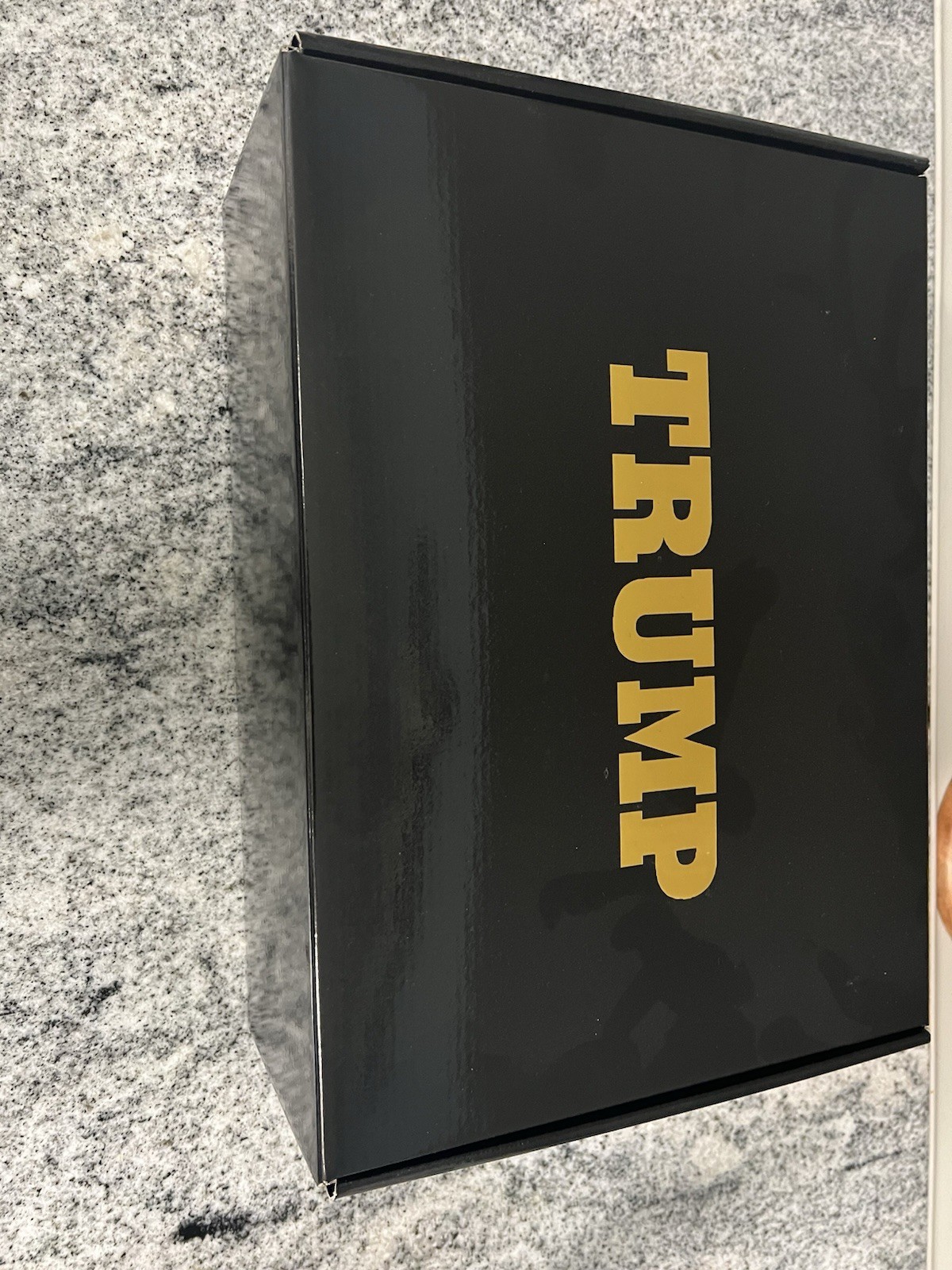 Brand New Trump POTUS 45 Shoes, White With Gold Trim,Gold On Back, Size US M 10