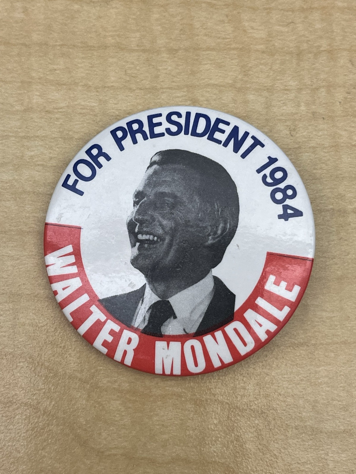 Vintage Walter Mondale Campaign Political Election Button Metal 2” 1984