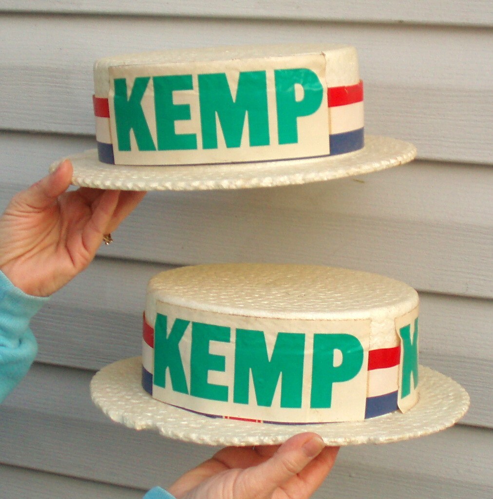 VINTAGE ANTIQUE 1970 1971 JACK KEMP NEW YORK POLITICAL CAMPAIGH HAT COLLECTION