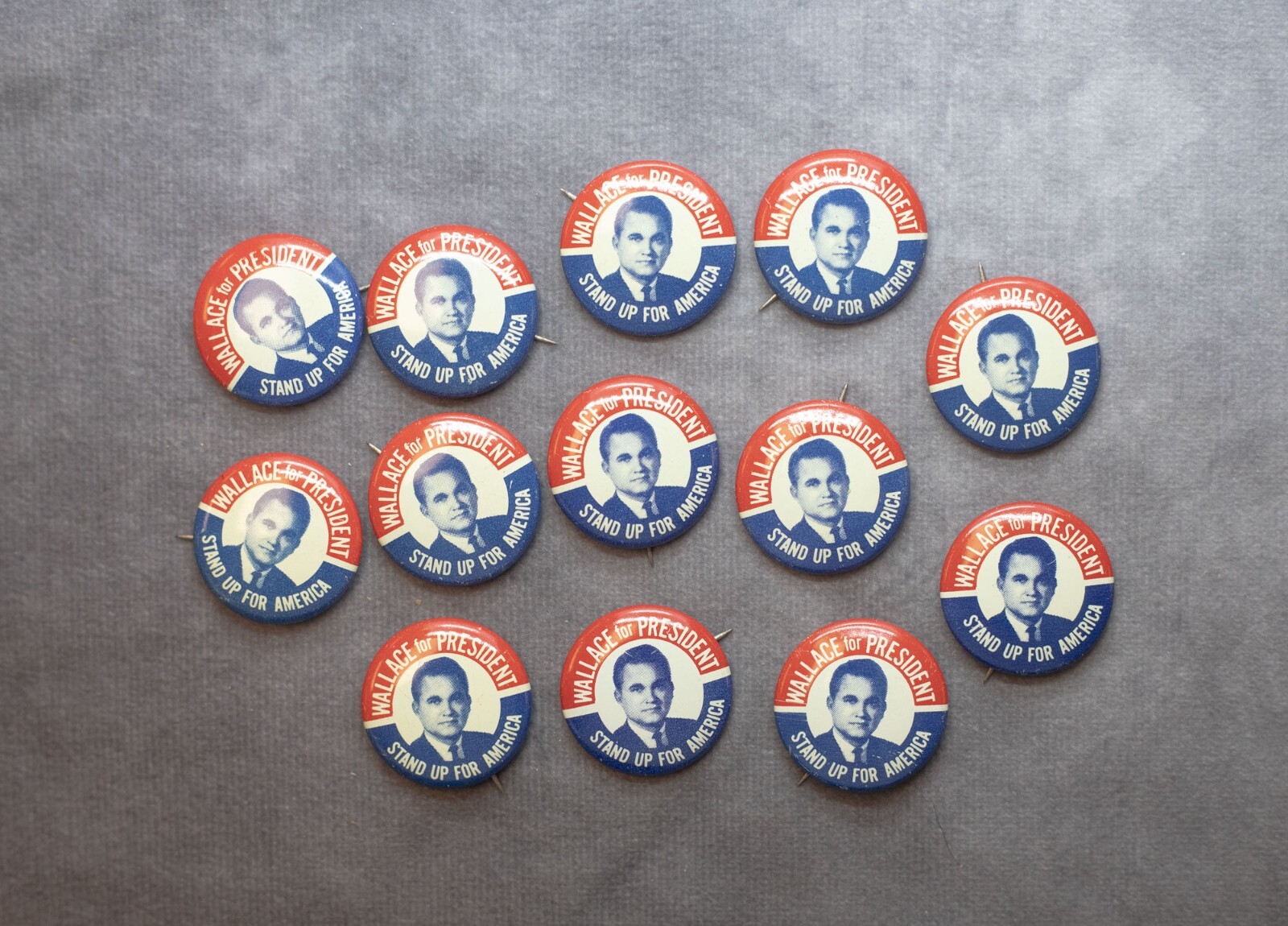 Vintage WALLACE for PRESIDENT PINBACK BUTTONS