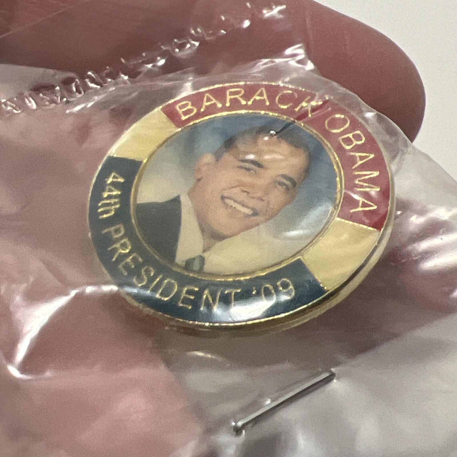 Barack Obama Presidential Campaign Pin 44th President 2009 New Sealed