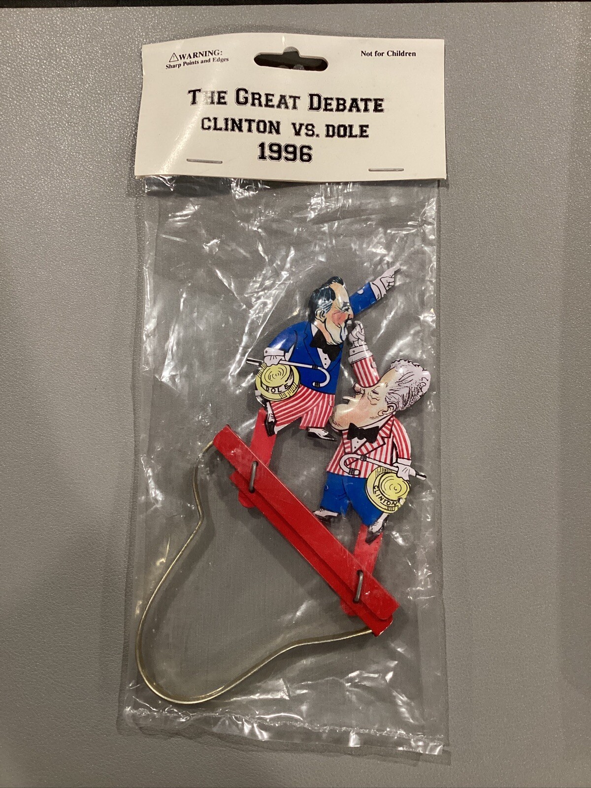 1996 The Great Debate Presidential Election President Clinton Vs Dole Tin Toy