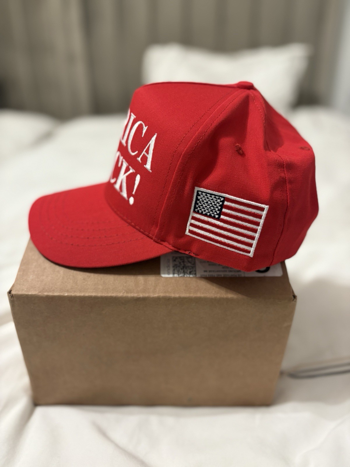 AMERICA IS Back Official Donald Trump RED Cap 45-47 HAT MAGA Cali Fame Authentic