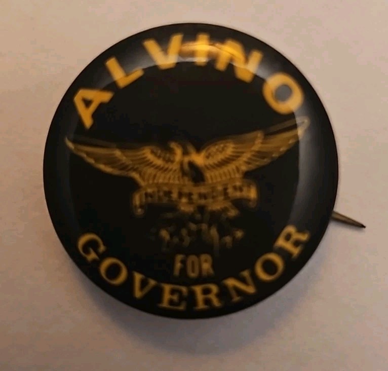 Jack Alvino 1969 New Jersey Governor campaign pin button political