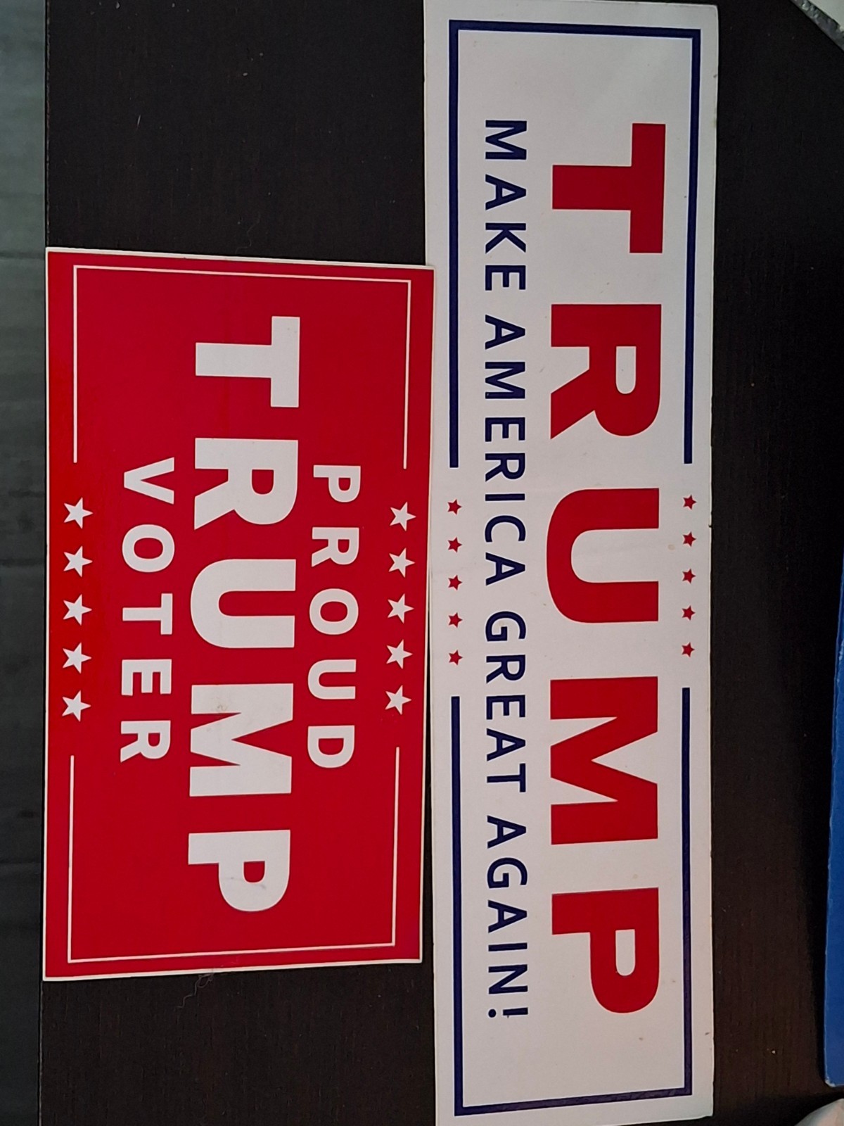 Donald Trump Official Campaign Bumper Stickers Coffee Mug In Trump Time Book LOT