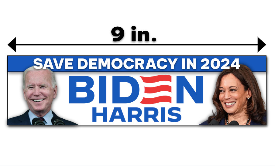 Joe Biden President 2024 Bumper Sticker Kamala Harris Political Democrat Liberal