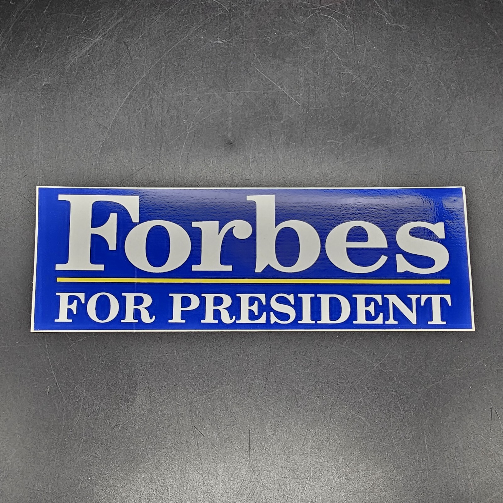 STEVE FORBES FOR PRESIDENT BUMPER STICKER 1996 Republican Primary Race 9″x3″