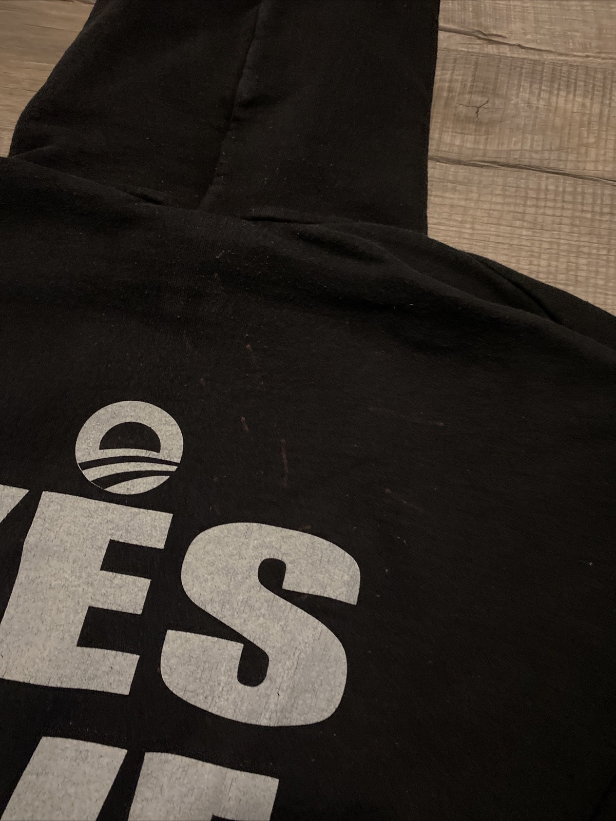 44th President Obama – Change Yes We Did – ‘08 2008 Black Hoodie Size M