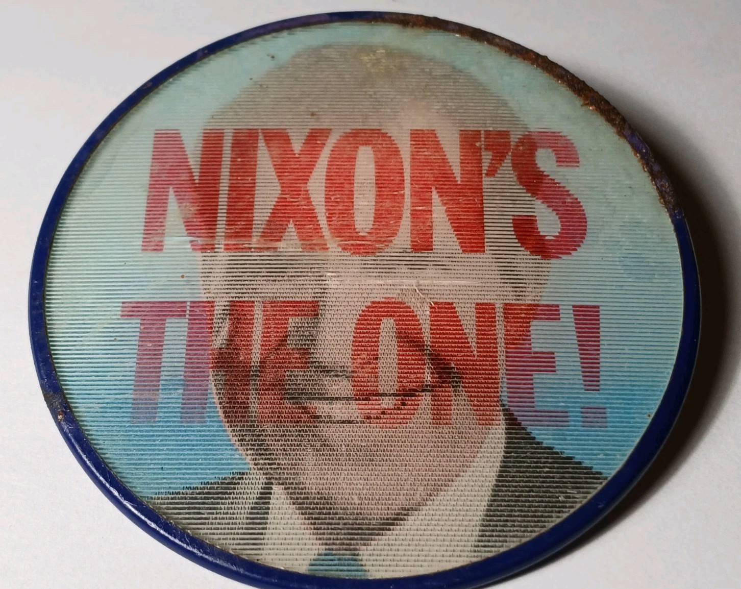 1968 Richard Nixon President Pin 2.5″ Flasher Pin Button 1968 Campaign Pin USA