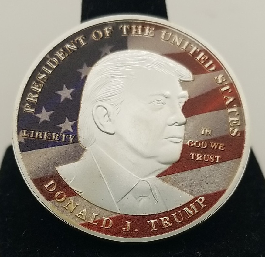 Donald Trump – American Plated Silver Dollar Coin #4979