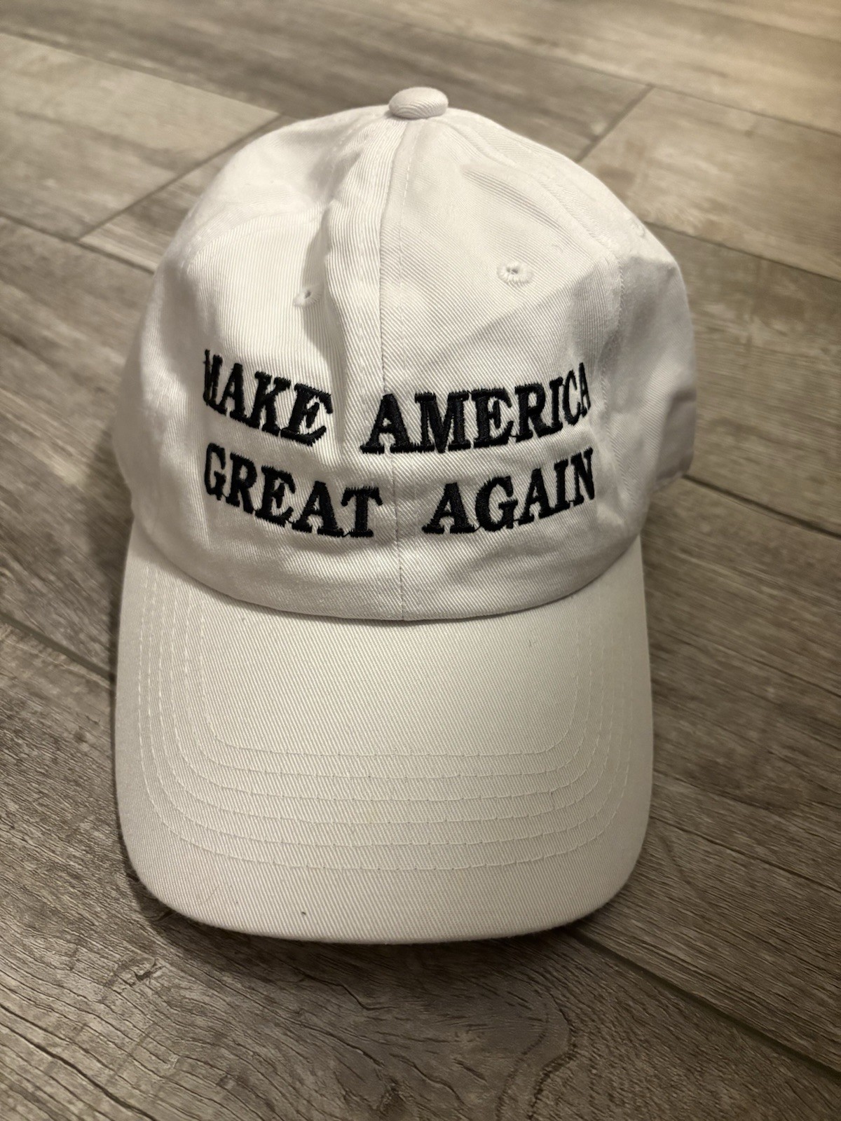 White Make America Great Again Cotton Adjustable Baseball Cap Donald Trump 2016