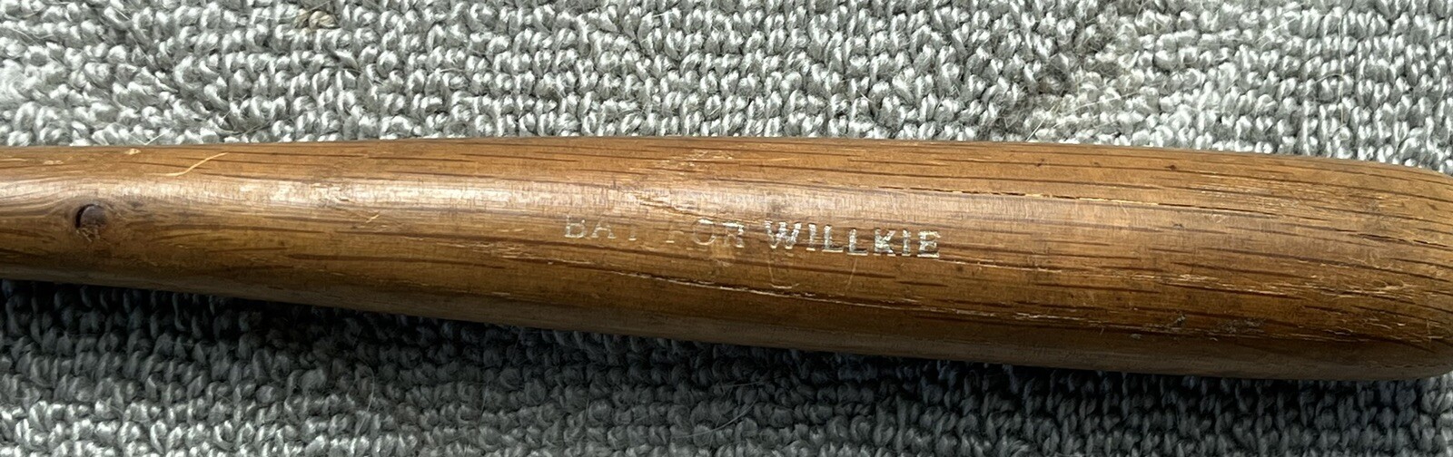 1940s Bat For Wendell WILLKIE Wooden Baseball Mini Political Republican Party