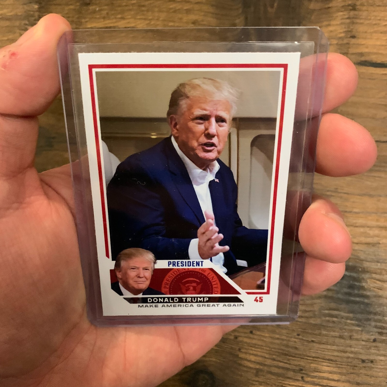 Donald Trump 2024 ACEO 2023 Style Election Novelty Custom Baseball Card MAGA USA