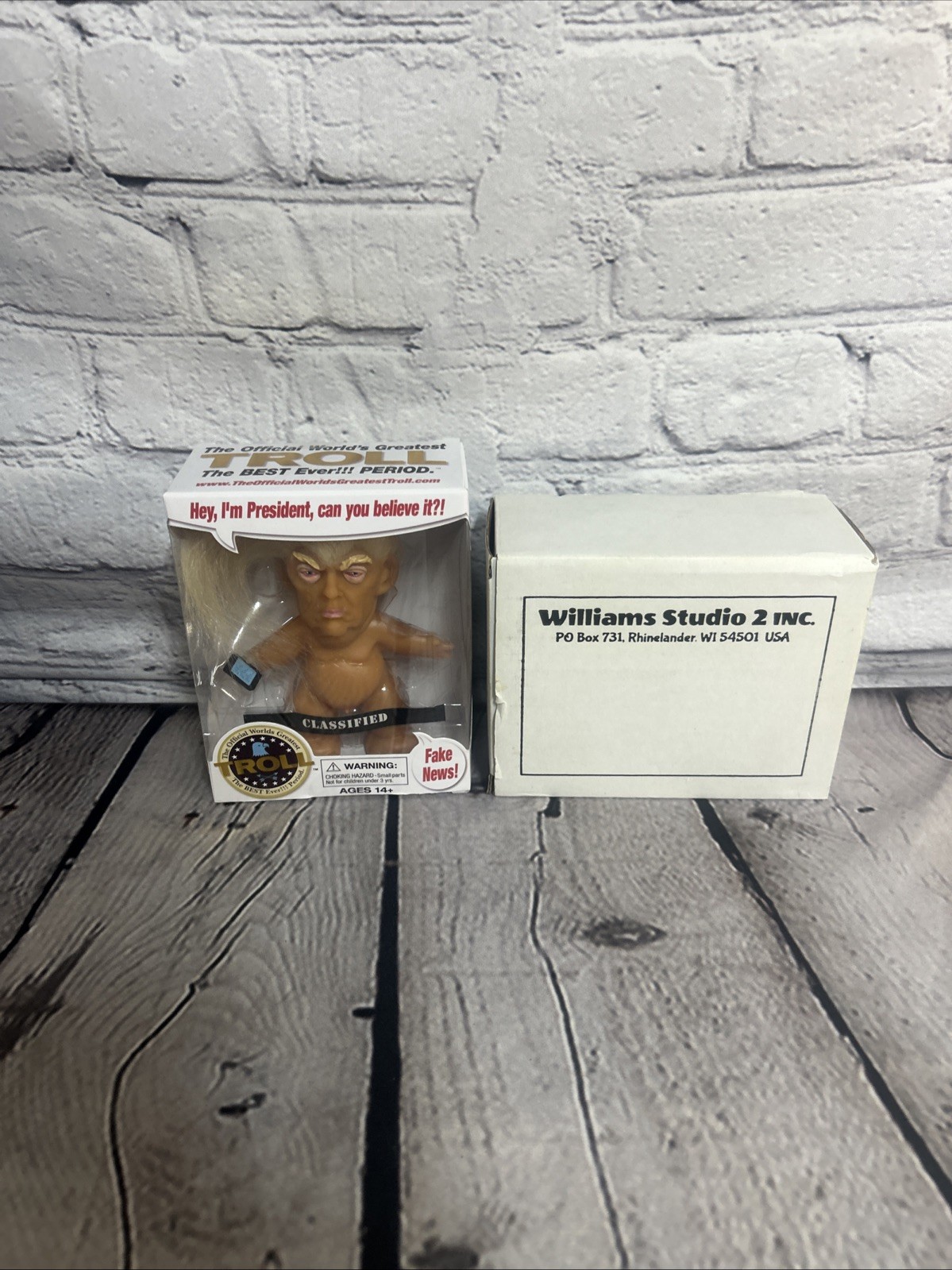 RARE World’s Greatest Troll Donald Trump Doll – Chuck Williams Original NEW!