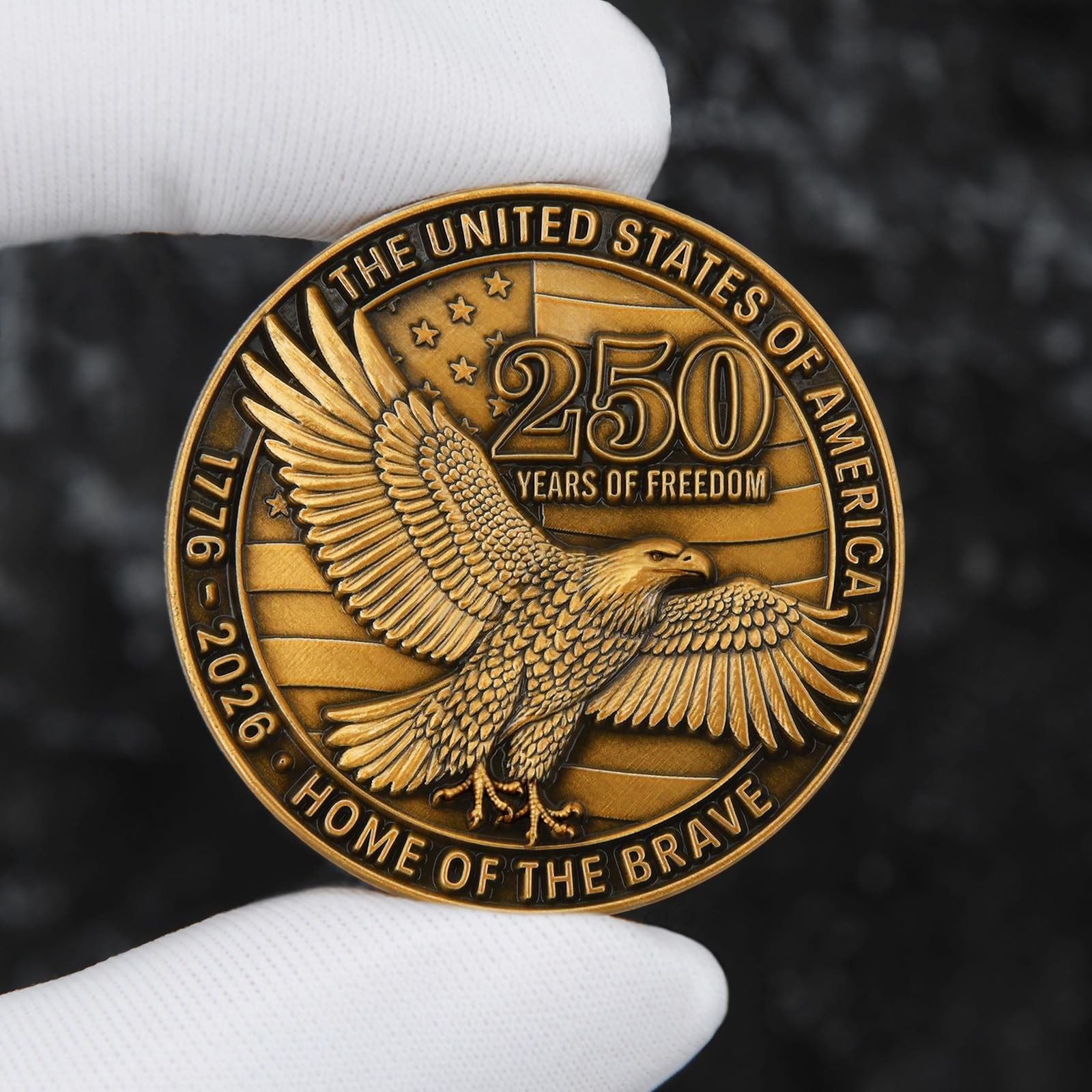 Commemorative Zinc Alloy Coin Patriotic Imagery Collection Token Gift 1.57 In