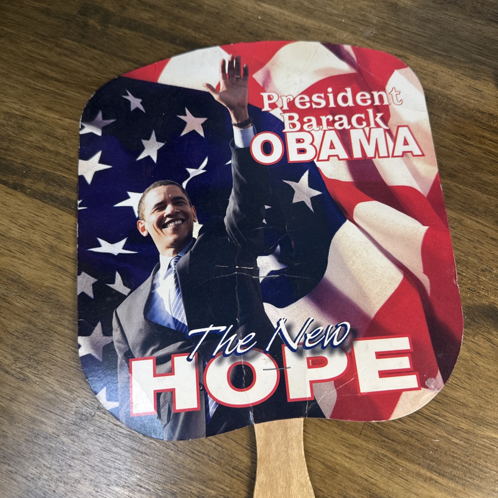 Lot 3 Barack Obama Political Campaign Memorabilia-sticker Paper Fan, Sealed DVD