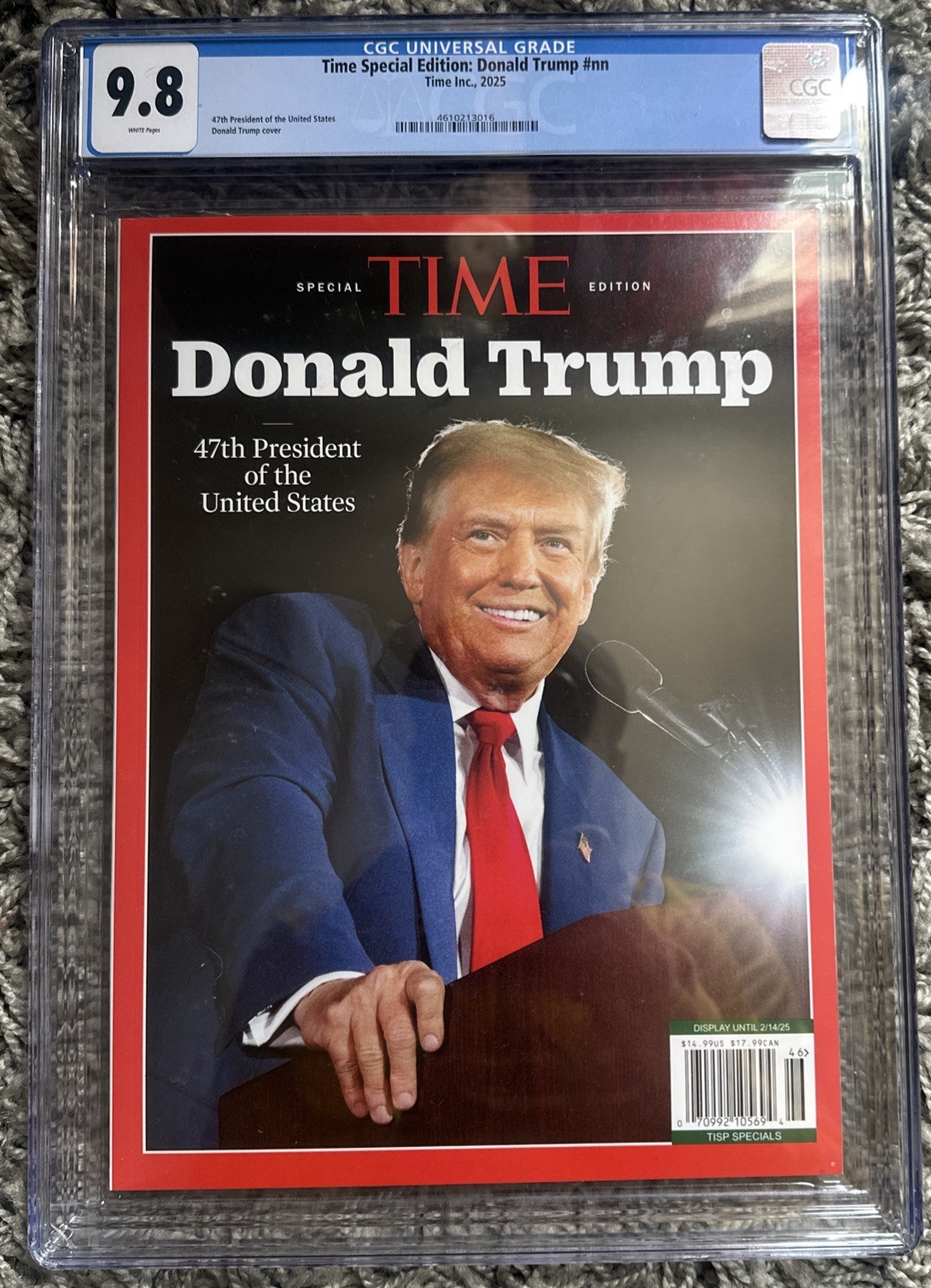 DONALD TRUMP RARE Time Special Edition 2025 CGC 9.8 And UNQUOTABLE TRUMP CGC 9.6
