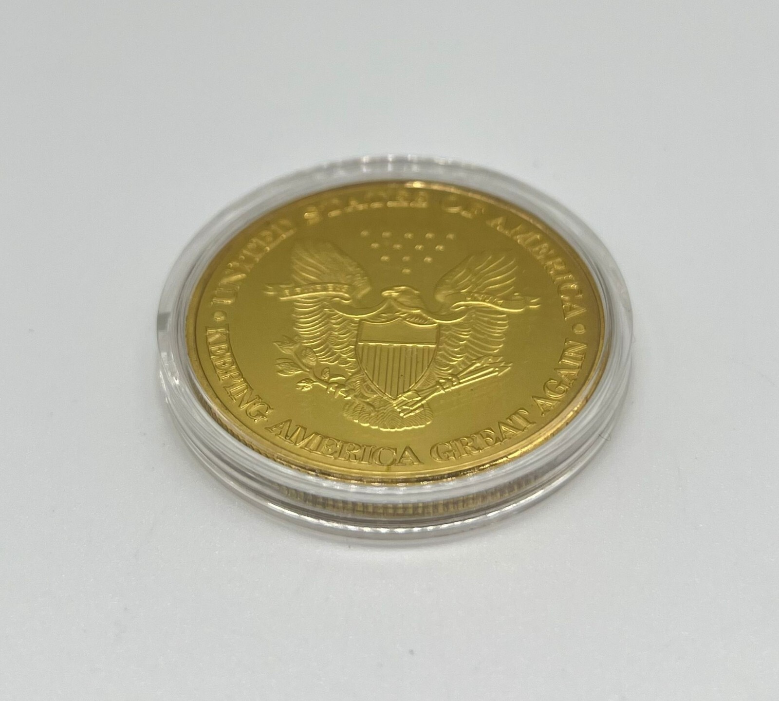 President Donald Trump Coin Gold Silver Plated Keeping America Great Again