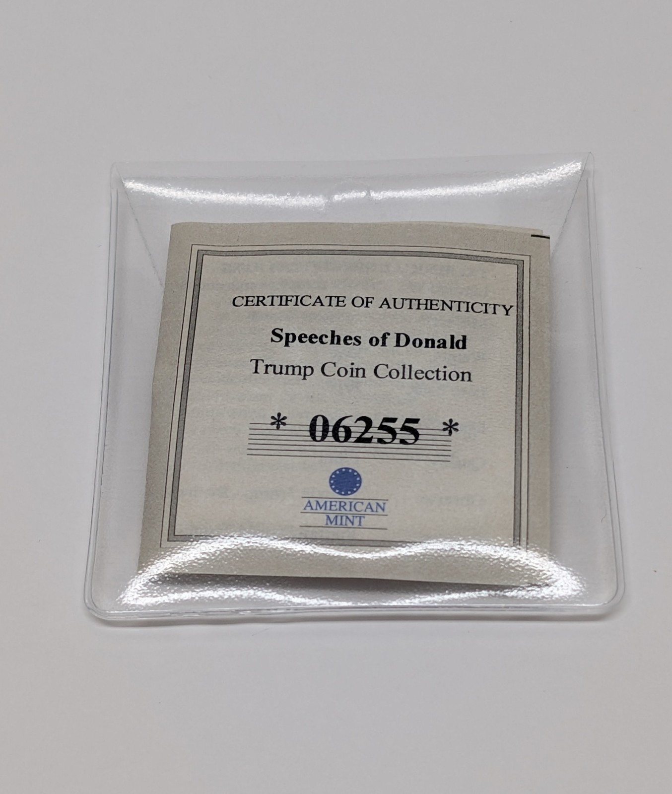 Speeches of DONALD TRUMP Commemorative Silver Coin Collection American Mint COA