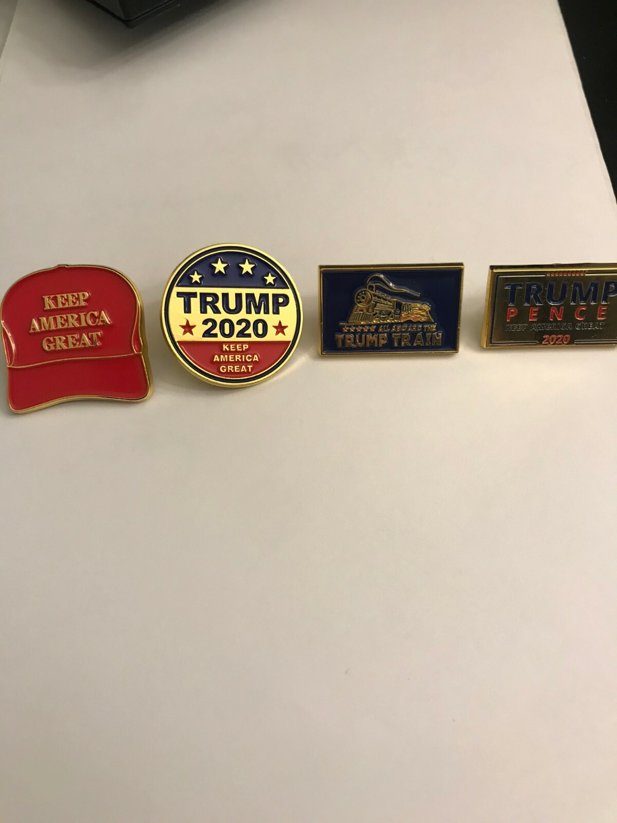 Re-Elect President Donald Trump Lapel Pin Lot Of 4 2020 Keep America Great