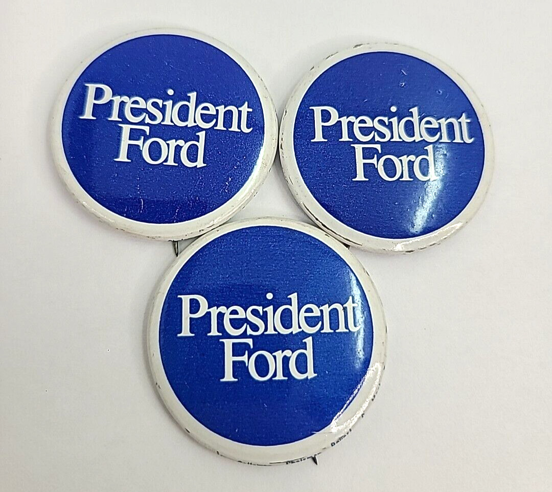 Vintage President Ford Presidential Election Pin Buttons Vice President Ford
