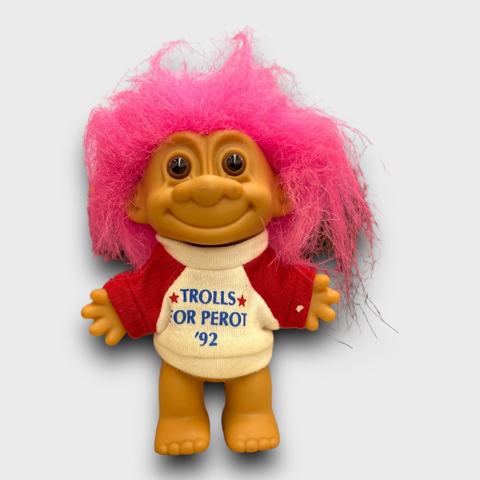 Vintage Russ Trolls For Perot ’92 Presidential Doll Toy