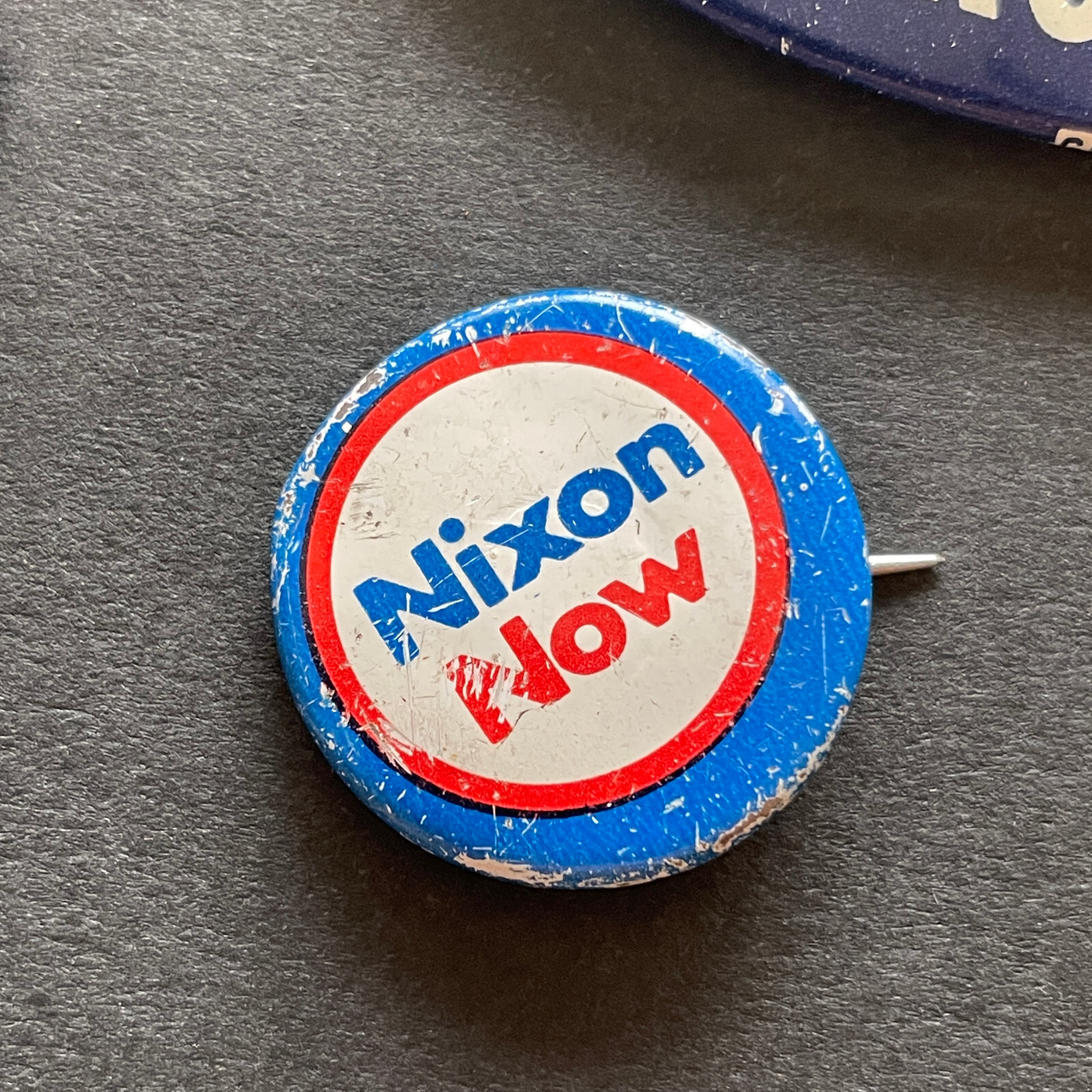 1960 & 1968 Richard Nixon & Lodge Presidential Campaign Buttons & Tie Clip