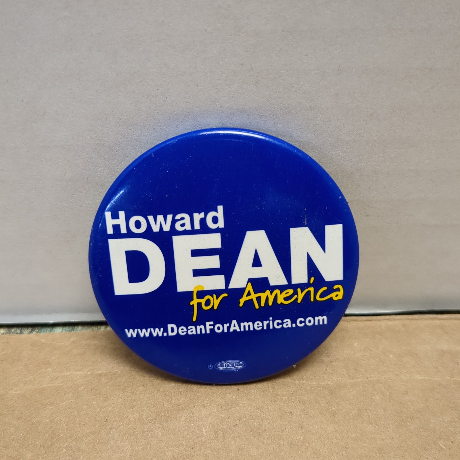 Howard Dean for America Presidential Campaign Pin Political Button 2 1/4″