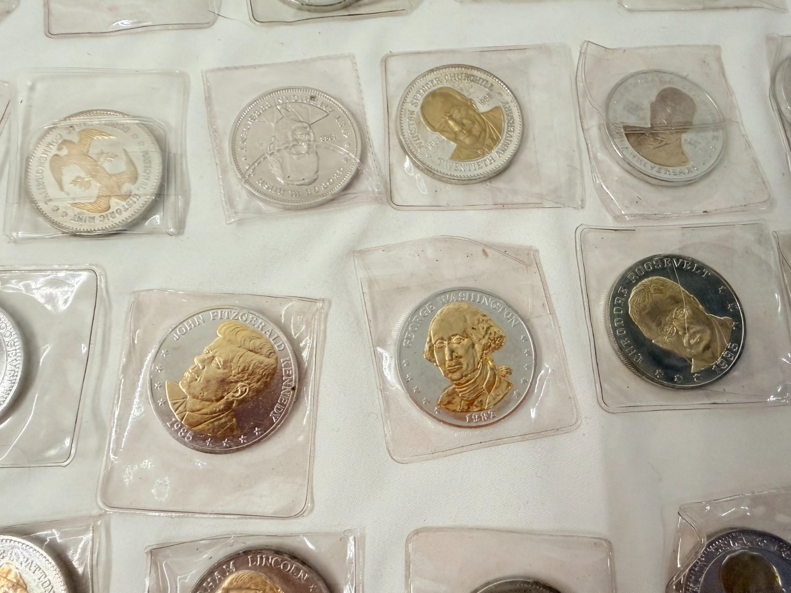 Presidential Coin LOT Lincoln Trump Washington Kennedy Roosevelt Truman Patton
