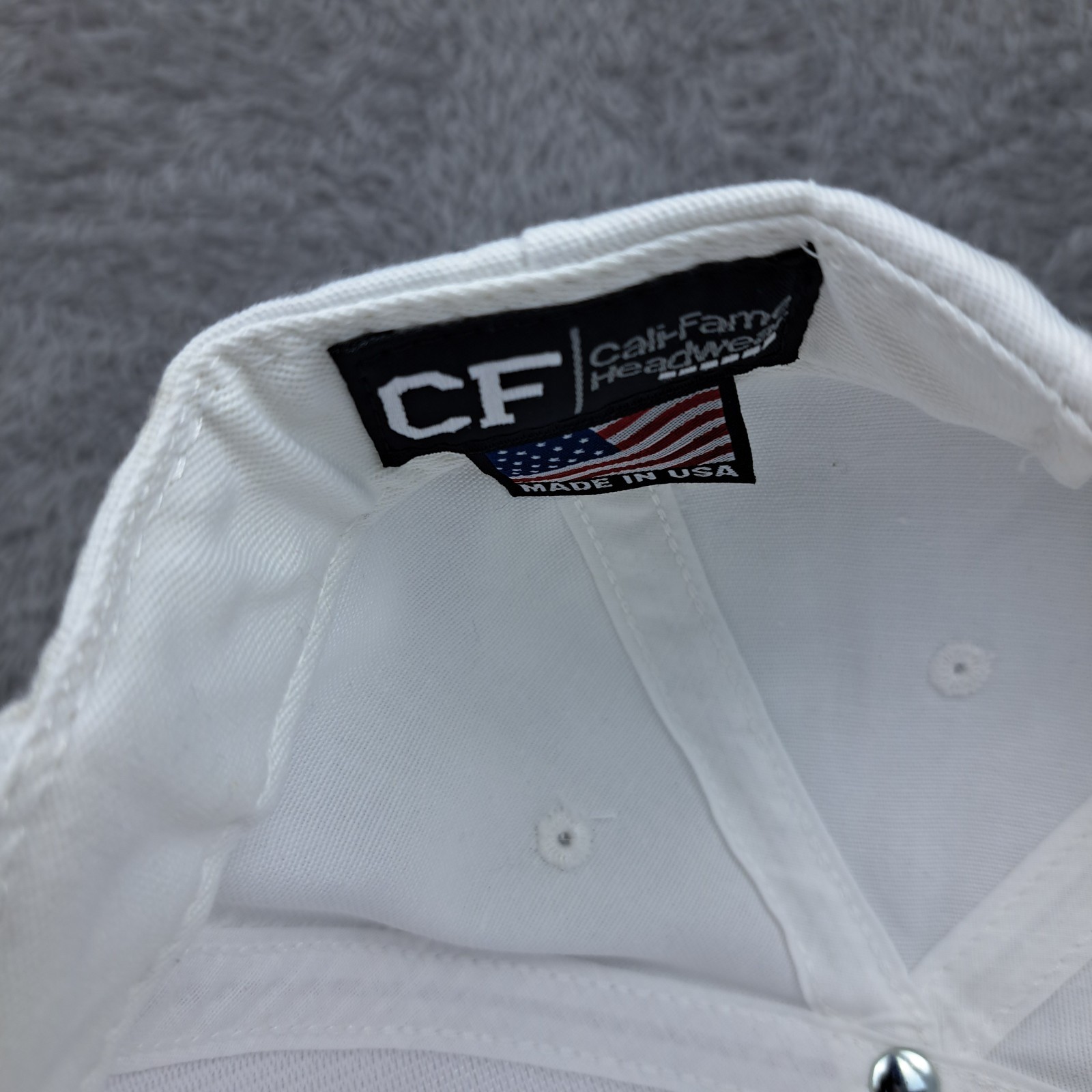Official Trump USA 45-47 Cali Fame White Snapback Hat Cap