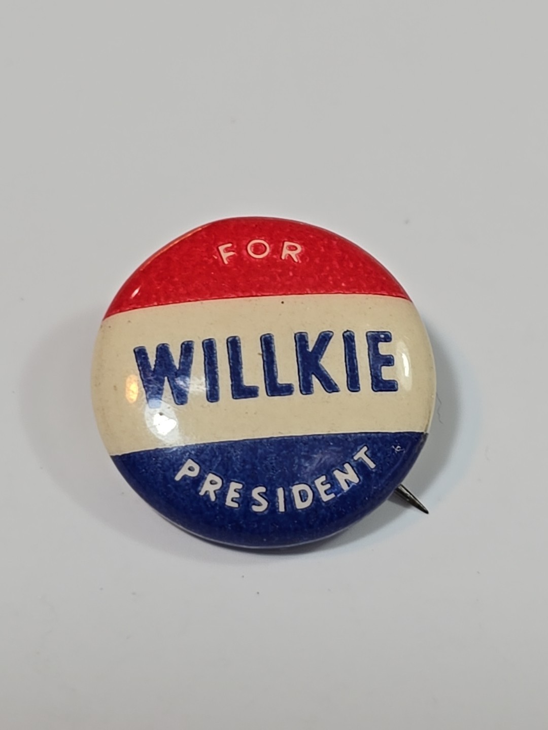 Willkie for President Campaign Button Pin Failed 1940 Republican Novelty