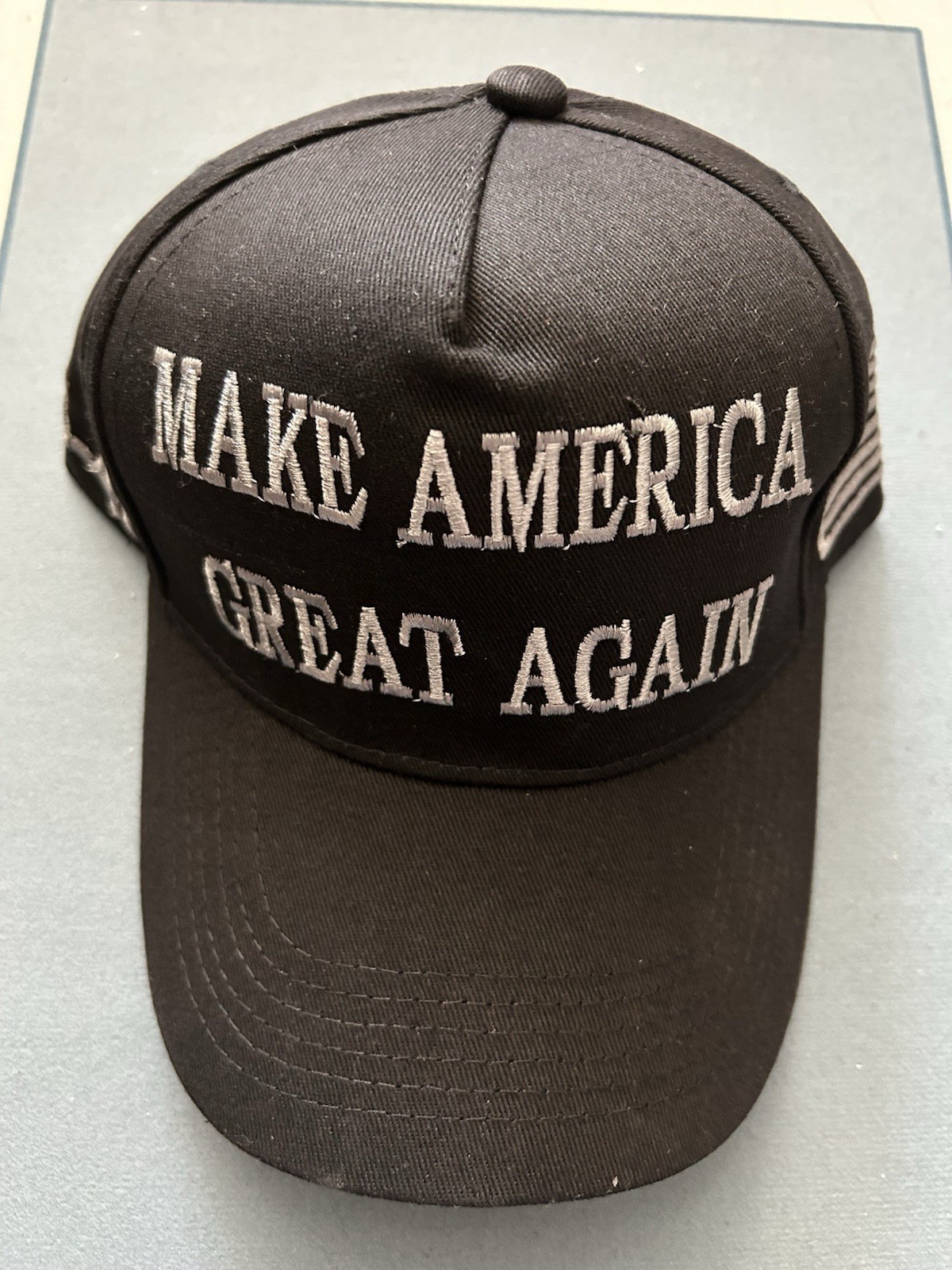 the 45-47th Presidential Apparel Collection: Baseball Cap Hat Black EMB OSFO