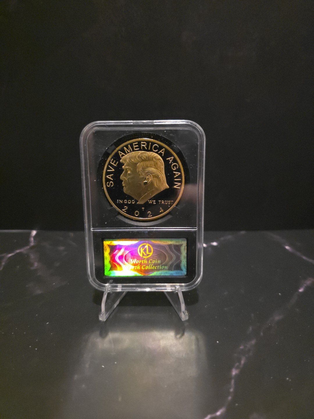 2024 Donald Trump “SAVE AMERICA AGAIN” Slabbed Coin.
