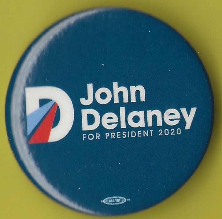 2020 John Delaney 1.75″ / “OFFICIAL” Presidential Hopeful Campaign Button(OP1)