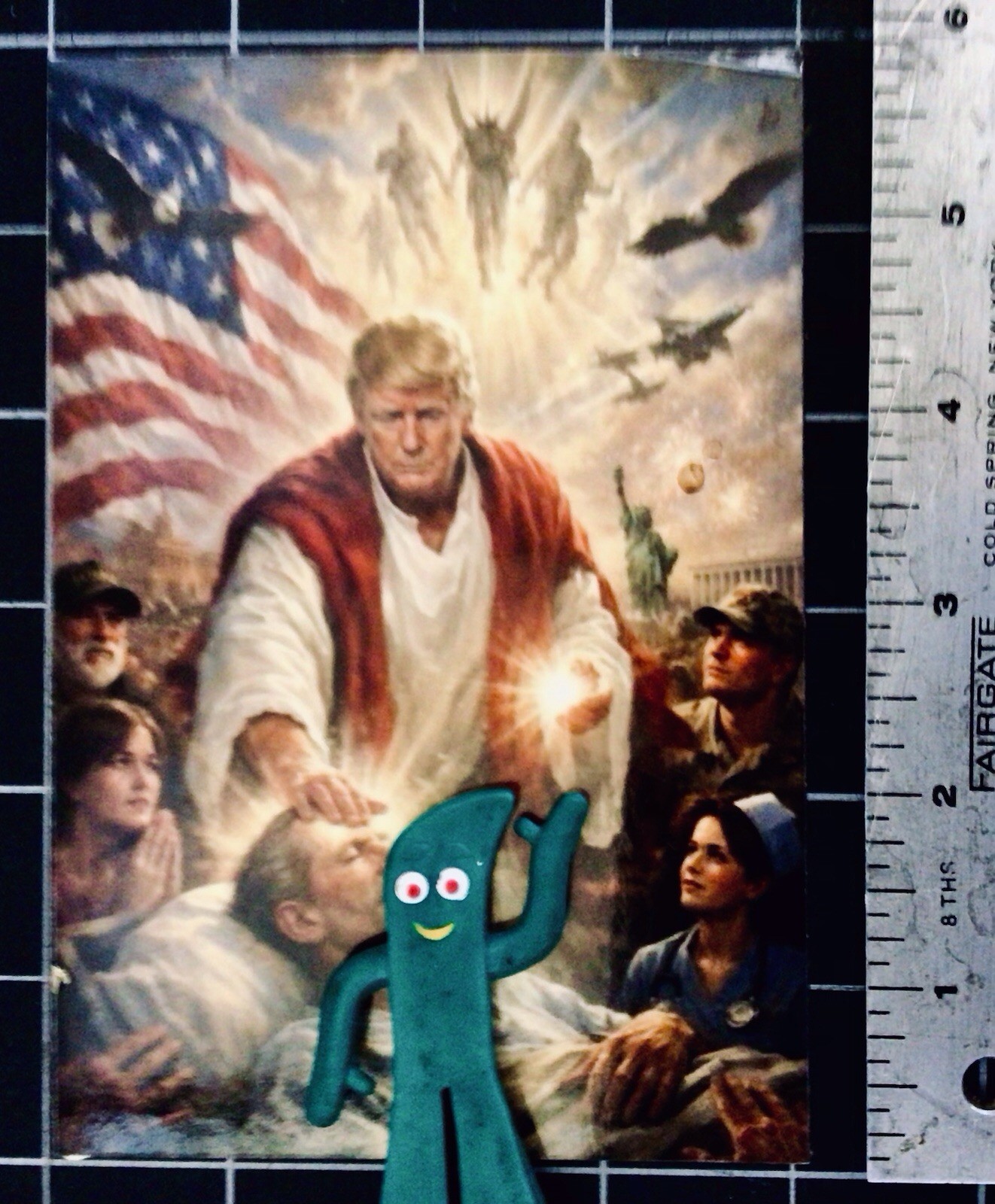 Trump the Blessed Healer Fridge Magnet