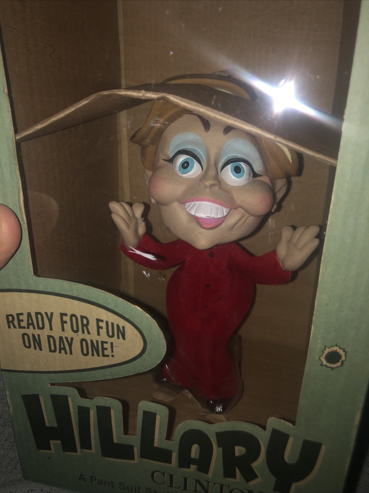 2008 Hillary Clinton Political Vinyl Toy Figure Doll Reel FX Spumco Ren & Stimpy
