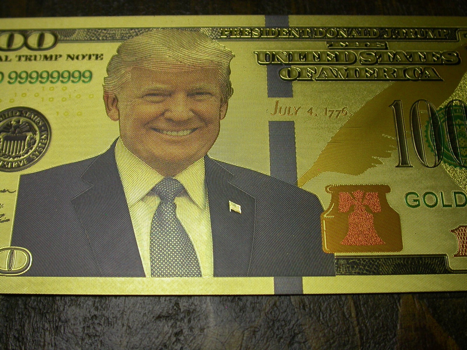 2024 President Donald Trump Commemorative Coins & Note-24K Gold & Silver Plated!