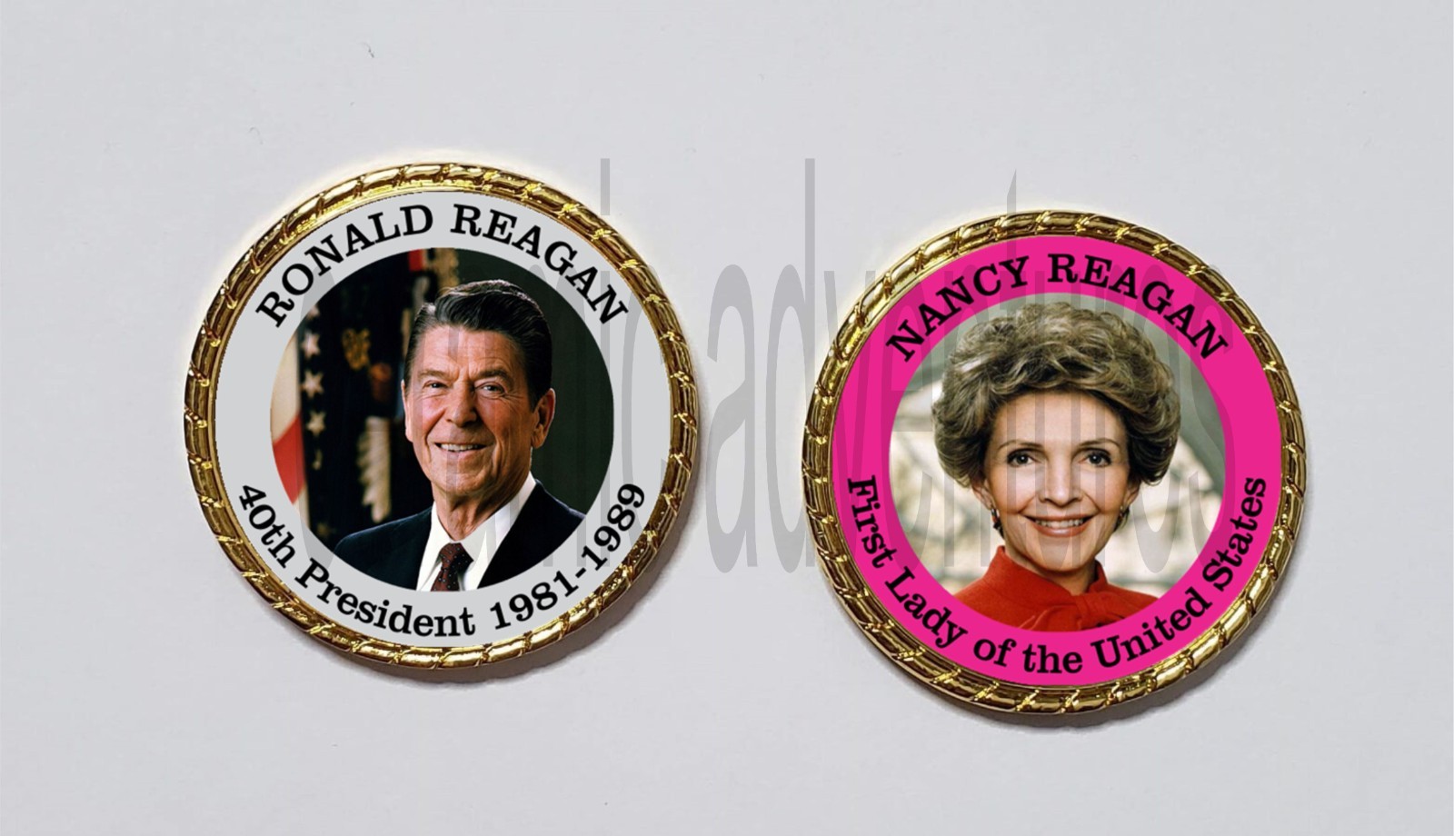 President Ronald Reagan and First Lady Nancy Reagan Novelty Coin