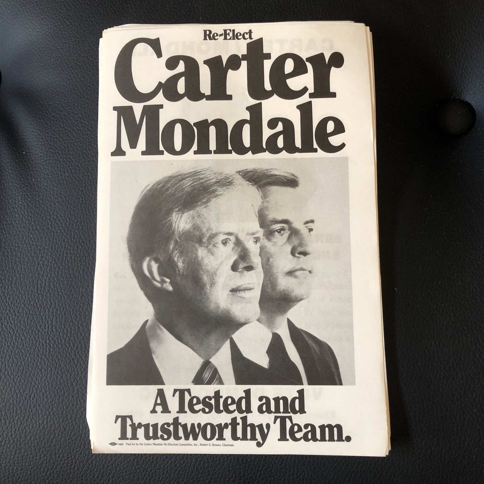10 Count Of 1980 Jimmy Carter & Walter Mondale Presidential Campaign Flyers