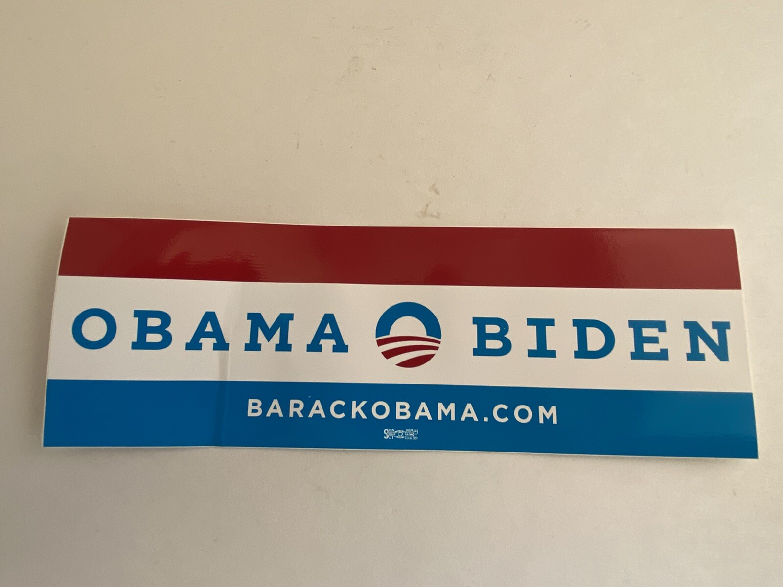 2012 Election Campaign Barack Obama Joe Biden Bumper Sticker 9”x3” Collectible