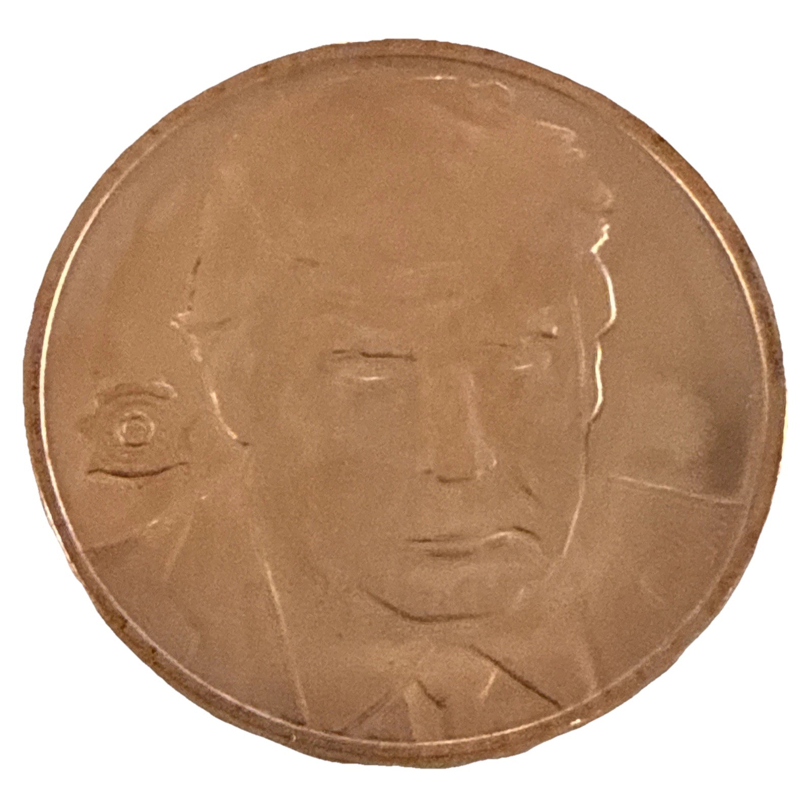 DONALD TRUMP “MUG SHOT” 1 oz. Copper Round Coin BADGE Design Never Surrender